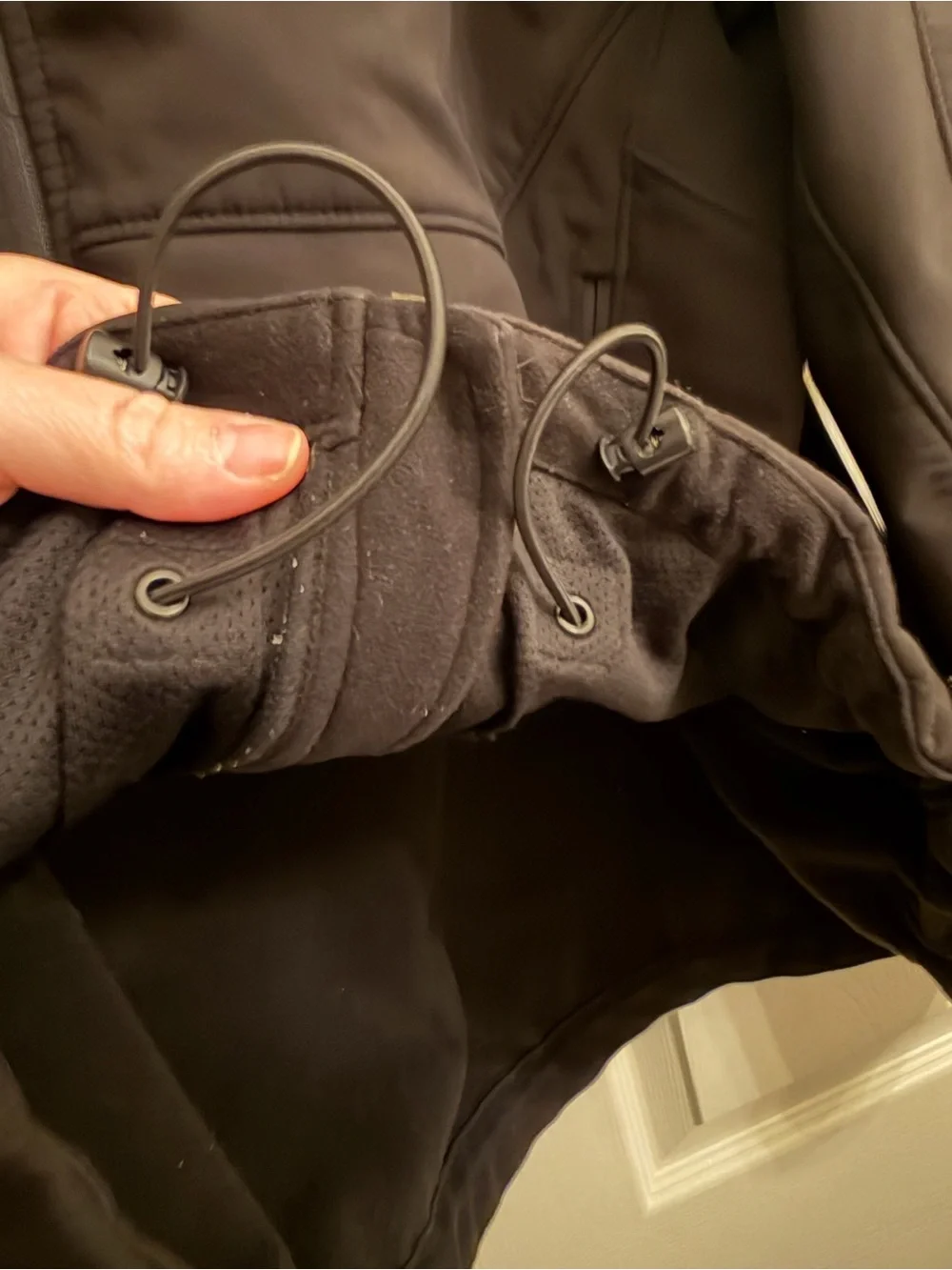 Tumi T-Tech Mens Black Softshell Full Zip Fleece Lined Jacket Large